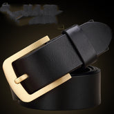 Men's Business Casual Retro Brass Pin Buckle Men's Belt